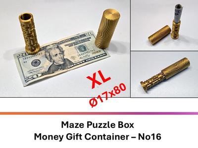 Maze Puzzle Box Money Gift Container – No16 - XL