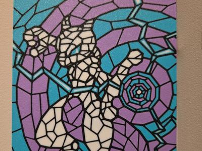 Mewtwo Stained Glass - 4 Colors