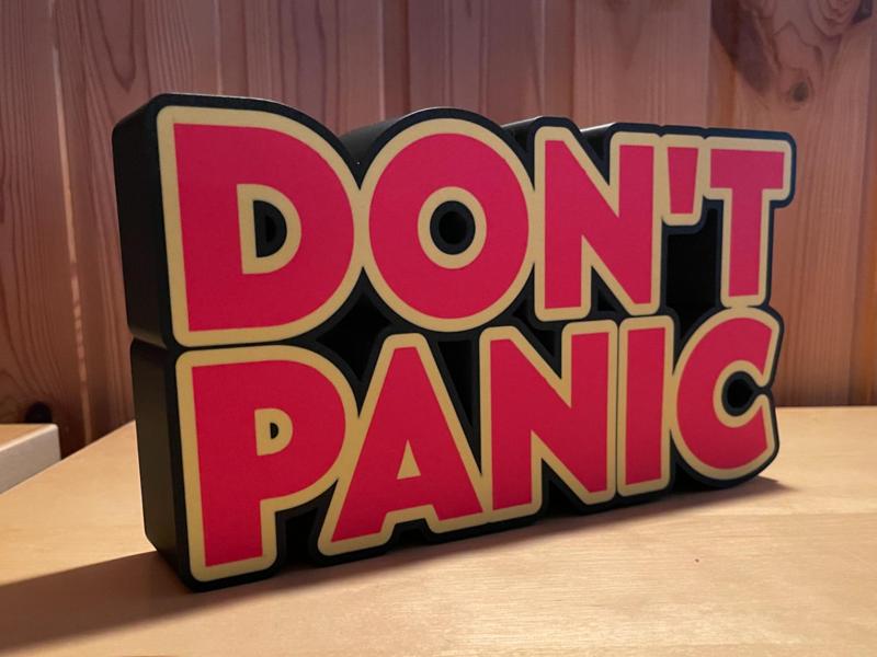 Lightbox "Don't panic"