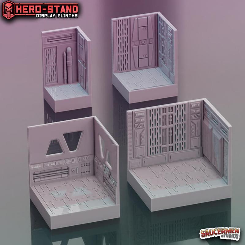 Hero-Stand Display Plinths - Galactic Destroyer (Square)