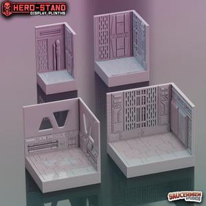 Hero-Stand Display Plinths - Galactic Destroyer (Square)