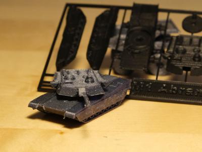 Miniture M1 Abrams Main Battle Tank Kit Card