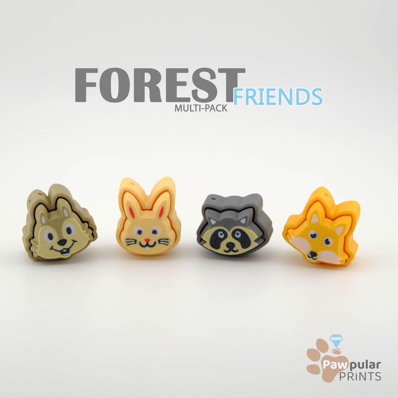 Forest Friends Multi-Pack - Fidget Keychain [Personal Use Only]