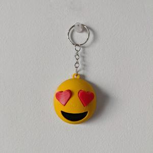 Heart shaped eyes, in love emoji keychain