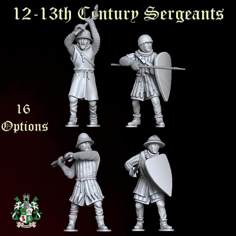 12-13th Century Sergeants Set 2 (17 Options)