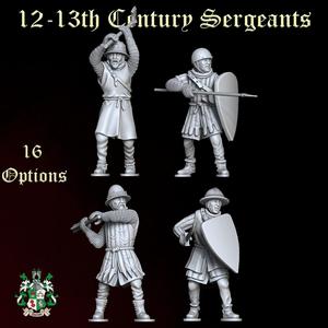 12-13th Century Sergeants Set 2 (17 Options)