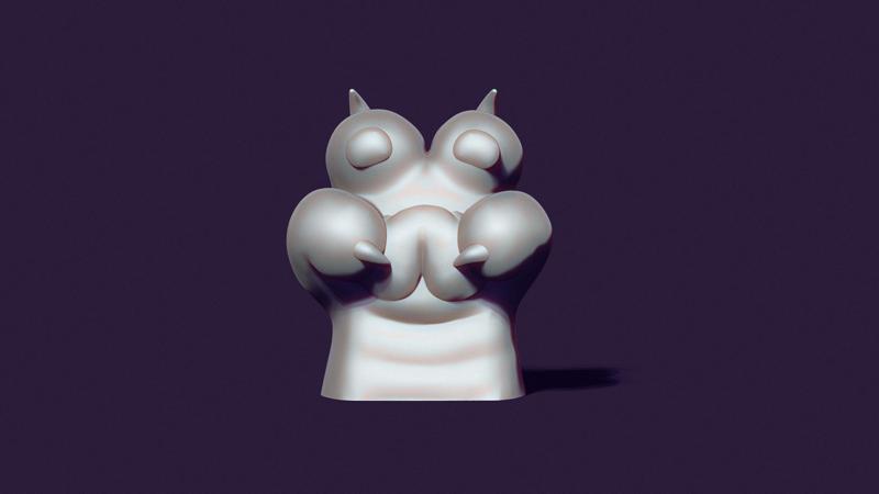 cat paw mold