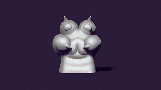 cat paw mold