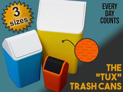 The "Tux" Trash Can Family