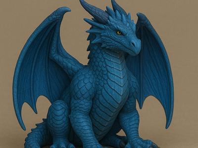 Blue Dragon miniature