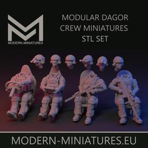 28mm special forces vehicle crew miniatures