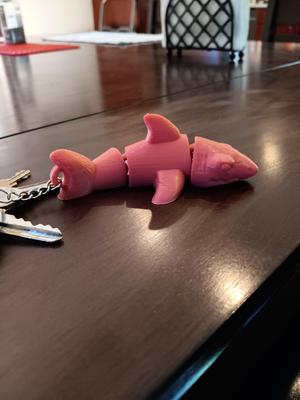 Flexi Shark Keychain - print in place
