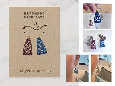 Geometric Waterdrop Earrings