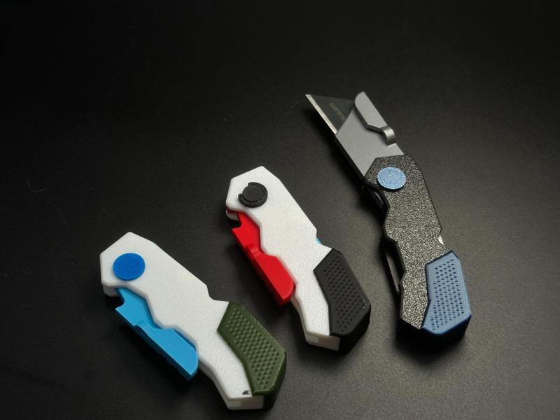 Folding Utility Knife Fully 3DPrinted HardwareFree