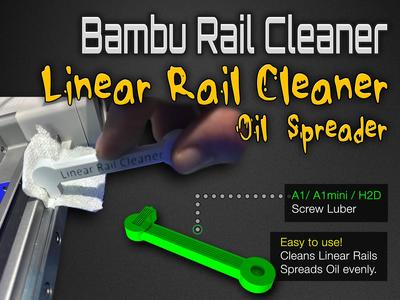 Bambu Rail Cleaner - A1, A1 mini, H2D