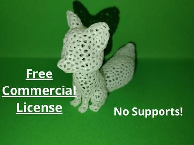 Cute Fox Voronoi-Free Commercial License