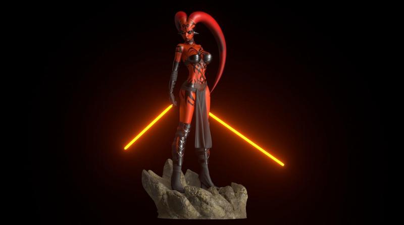 Darth Talon - 1TO10 STL FILE 3D PRINT MODEL
