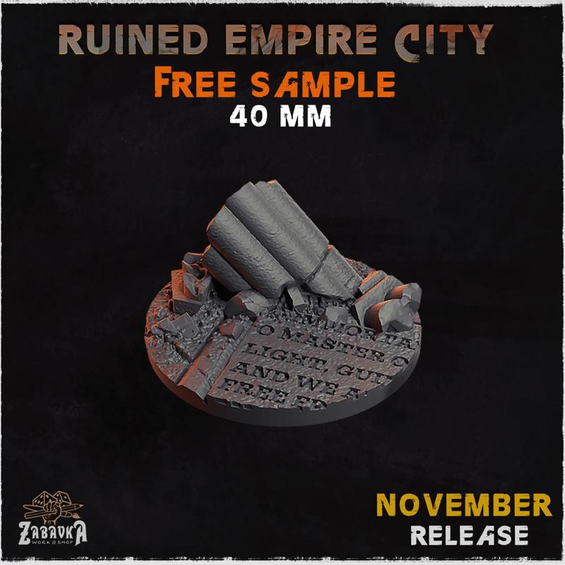Ruined Empire City - Bases & Toppers (Free Sample)