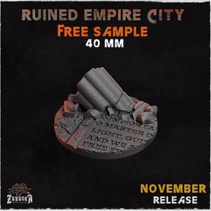 Ruined Empire City - Bases & Toppers (Free Sample)
