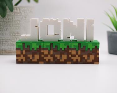 Minecraft Lettering - the perfect gift for minecraft fans - No MMU required