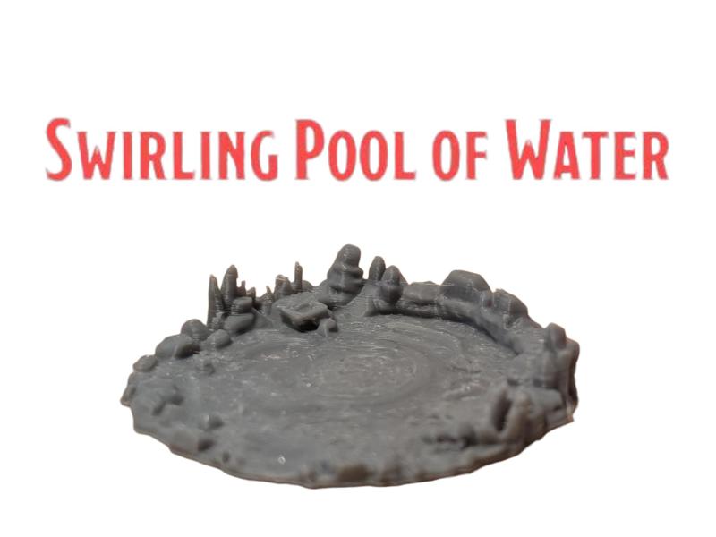DnD Swirling Pool of Water Terrain Miniature