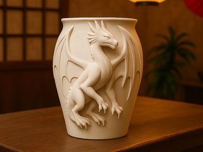 dragon vase