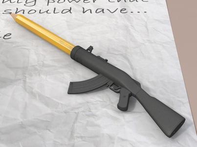 Pencil/Pen Cap Weapon - Je Suis Charlie