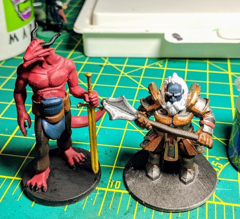 Dwarf Cleric with mace