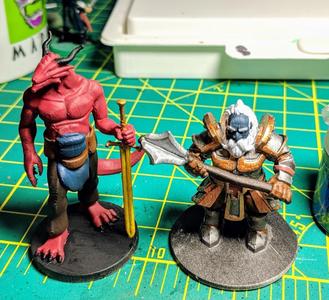 Dwarf Cleric with mace
