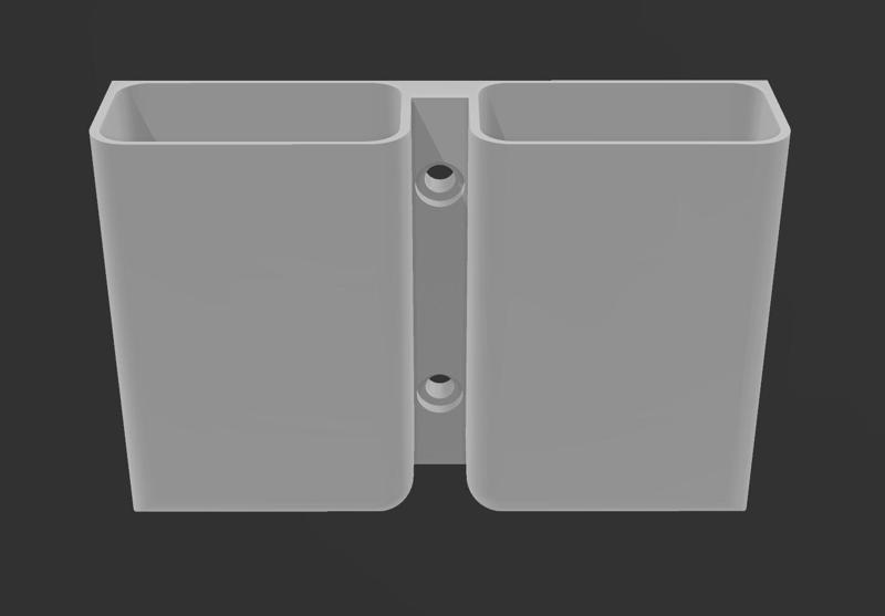 Slim remote holder for wall mount