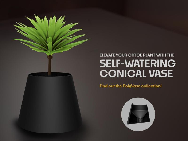 Self-Watering ConicalVase