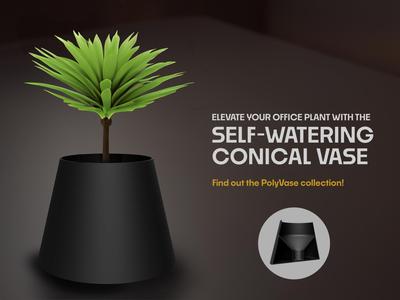 Self-Watering ConicalVase