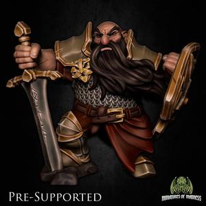 Berrom Bonetank [PRE-SUPPORTED] Guard Dwarf Knight Fighter