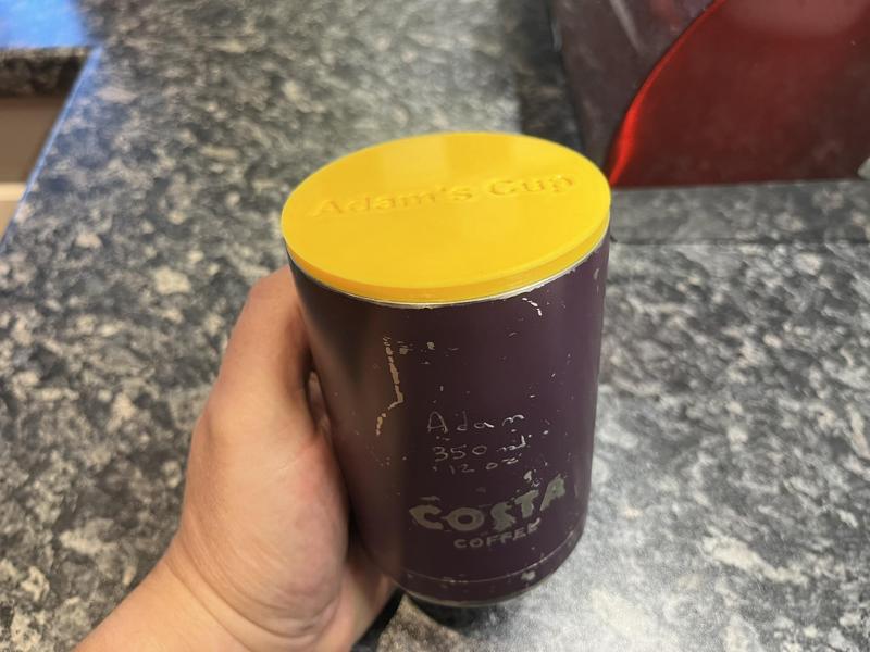 Coffee cup lid designed for Costa 350ml/12oz (customisable SCAD)