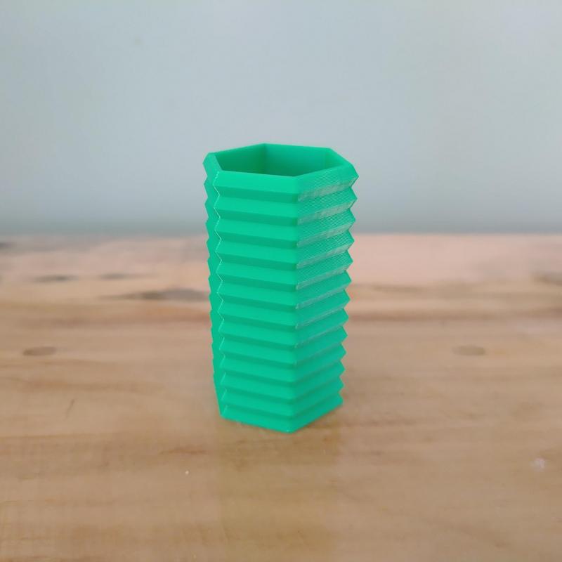 Hexagonal Accordian Vase