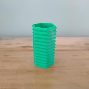 Hexagonal Accordian Vase