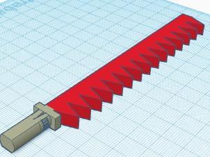 espada  con pinchos /  spiked Sword