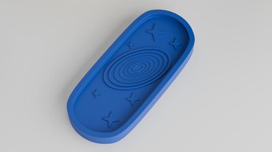 Galaxy Swirl Tray – Space-Inspired Jewelry Dish