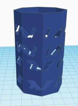 Random shaped pencil holder