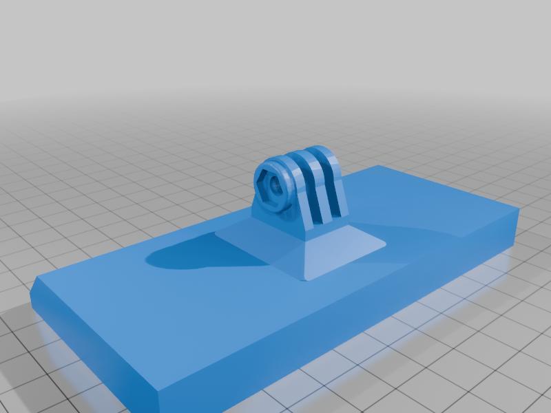 Magentic GoPro mounting plate