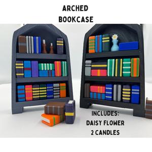Bookcase with Books and Accessories