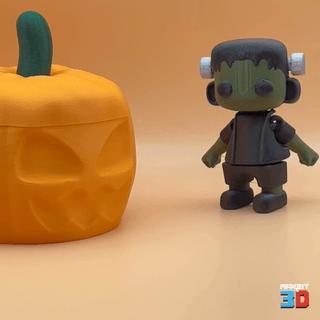 3D Printable Articulated Flexi Frankenstein