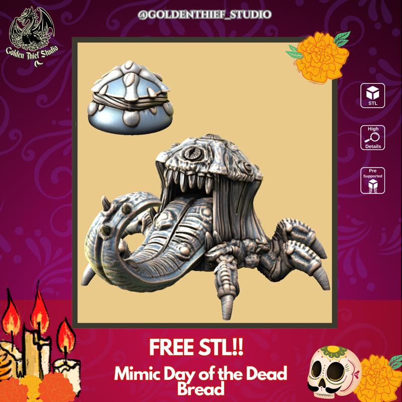 FREE STL!  Day of the Death Bread