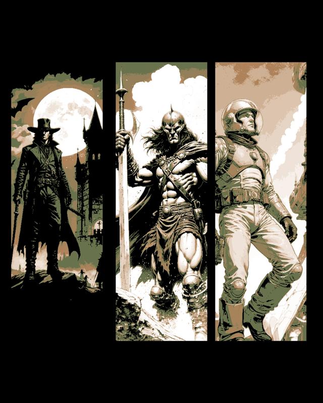 Each era has it's hero and protector - Set of Bookmarks