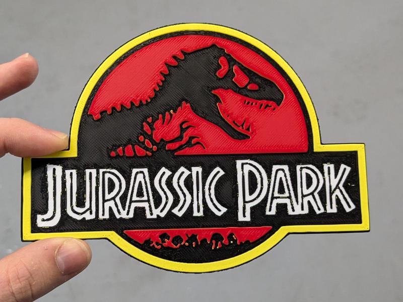 Jurassic Park Logo Chromaphane