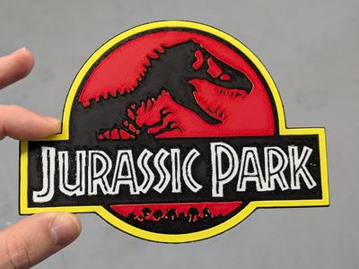 Jurassic Park Logo Chromaphane