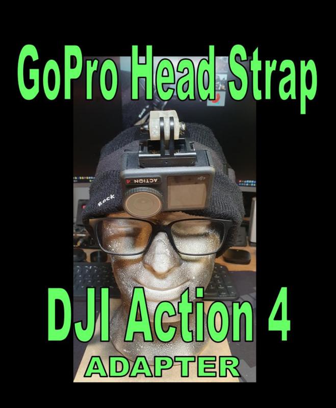 GoPro Headstrap Adapter DJI Action 4 POV