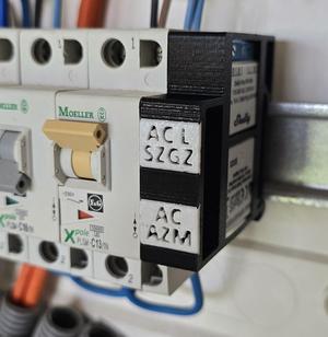 Shelly Mini Dual Din Rail Mount with Lables