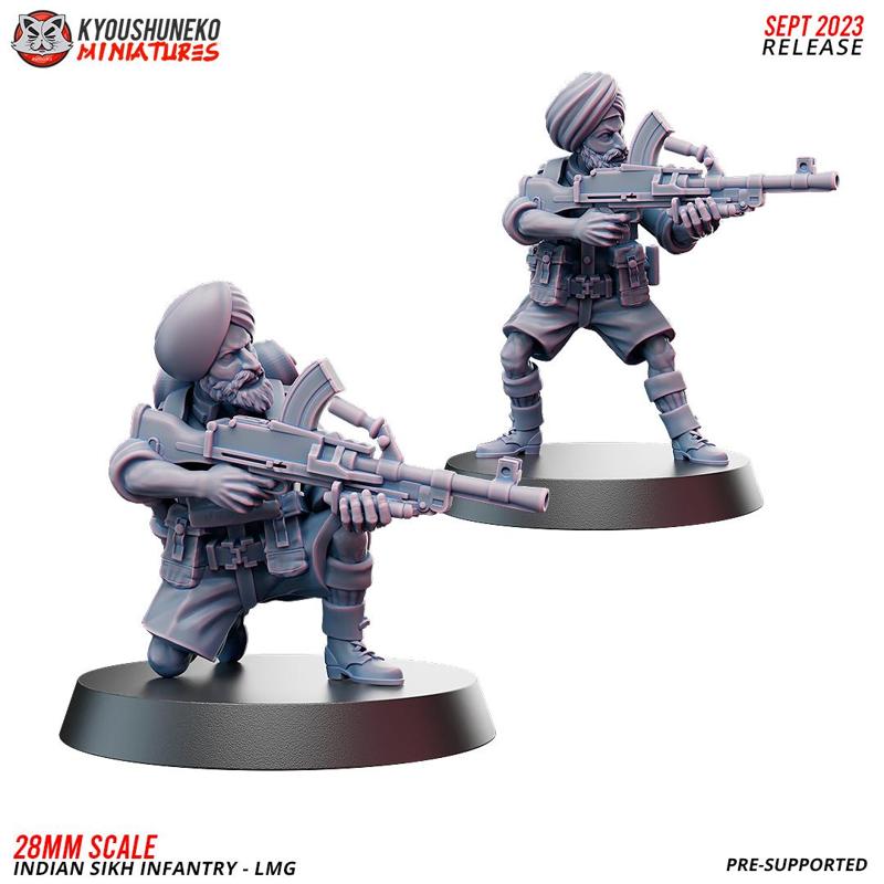 LMG - Indian SIkh Infantry ww2