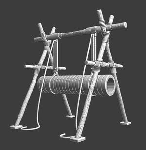 Preparation of medieval bombard